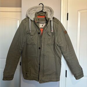 Triple Five Soul Winter Jacket: Military Green - Men’s Size Large